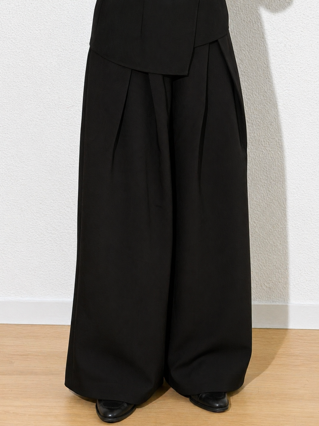 Pantalon Plissé Noir