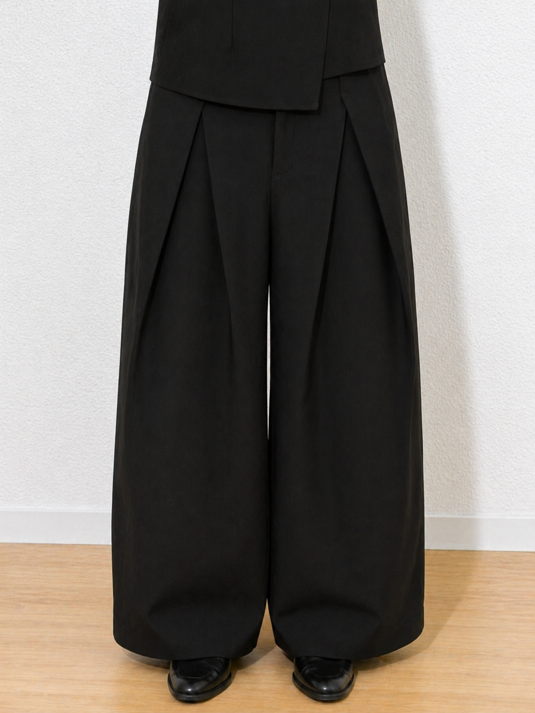 Pantalon Plissé Noir